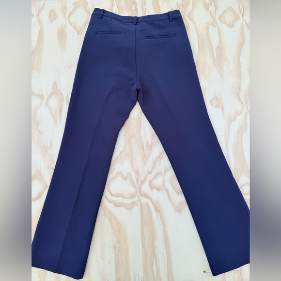 Gap Women’s Navy Sailor Pants Size 14 NWT Gold Button High Rise Flare Trousers - Picture 12 of 13